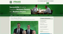 Desktop Screenshot of praxisbusinessbrokers.com